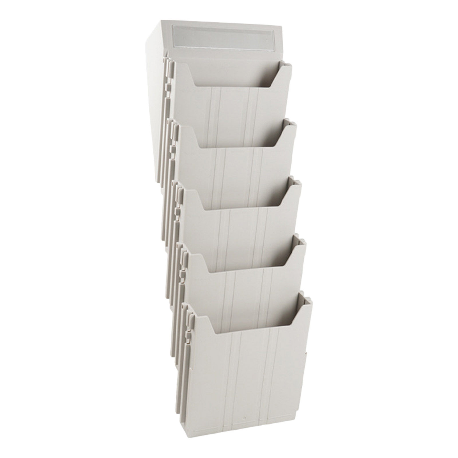 Magazine Holder Rack - Wandmontierter Magazinhalter, erweiterbarer Aktenorganizer mit 5