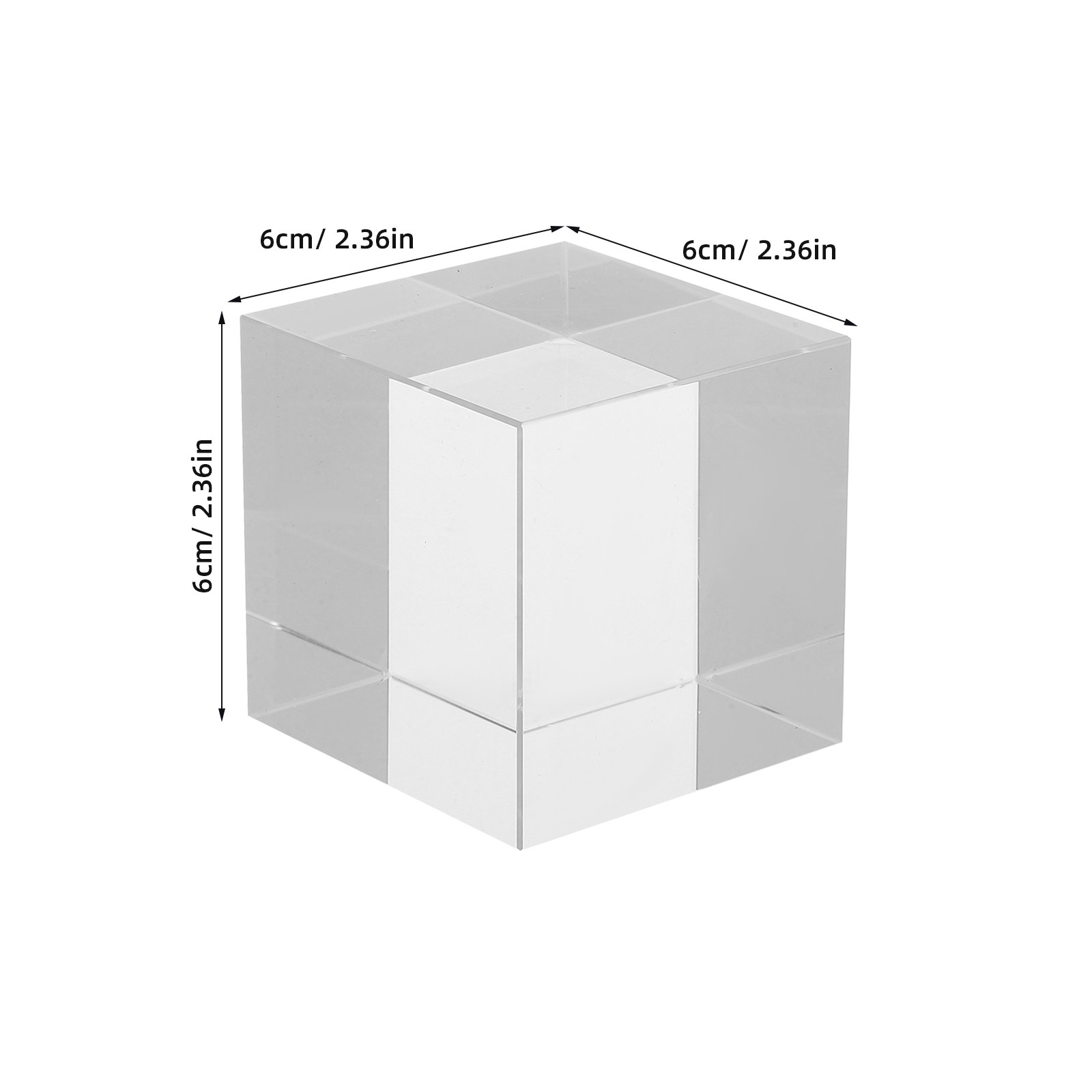 Quadratischer, klarer Kristall – Paper Weight Crystal Bewertung und Preis