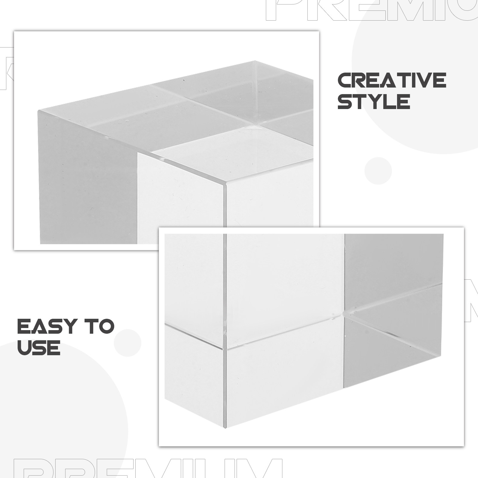 Quadratischer, klarer Kristall – Paper Weight Crystal Bewertung und Preis