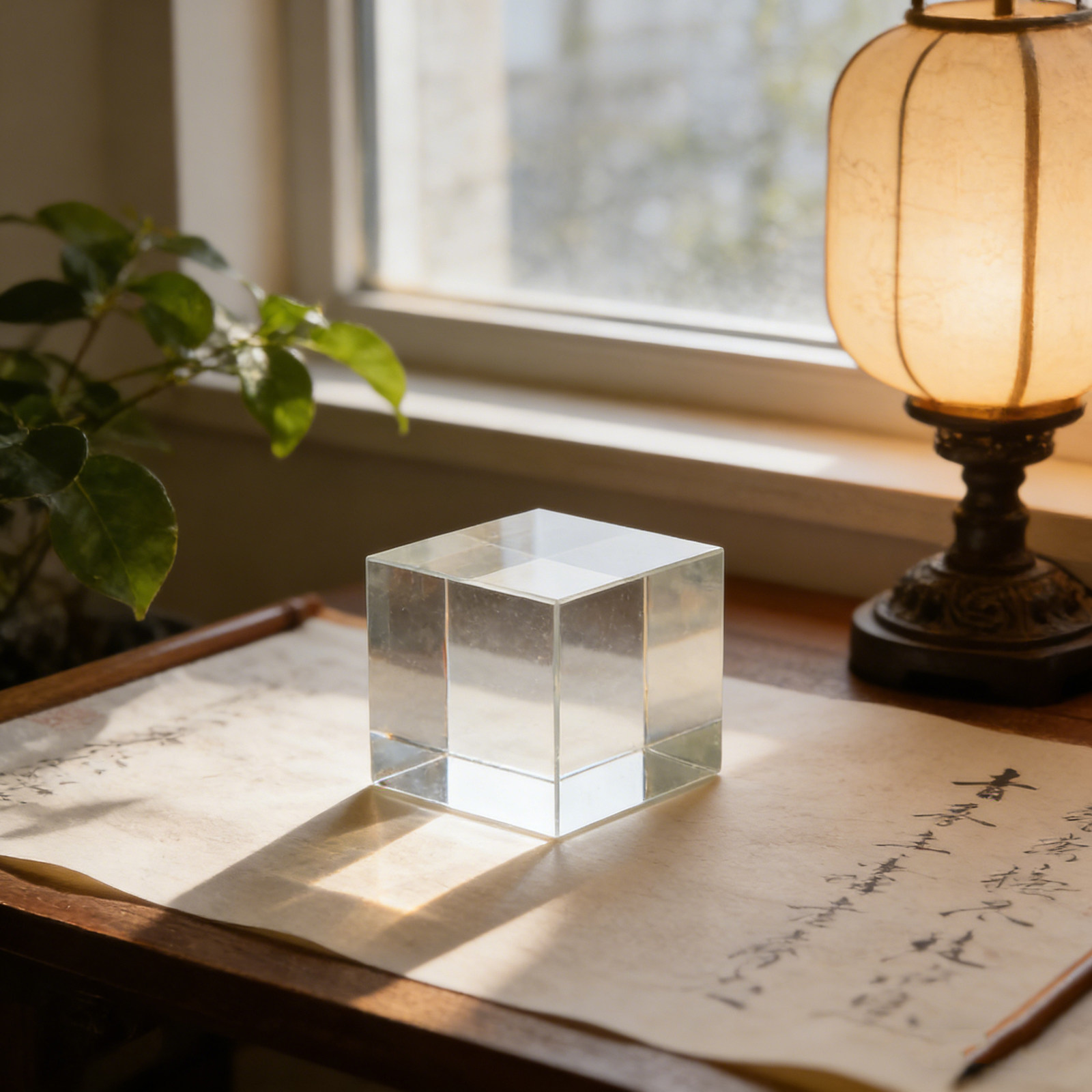 Quadratischer, klarer Kristall – Paper Weight Crystal Bewertung und Preis