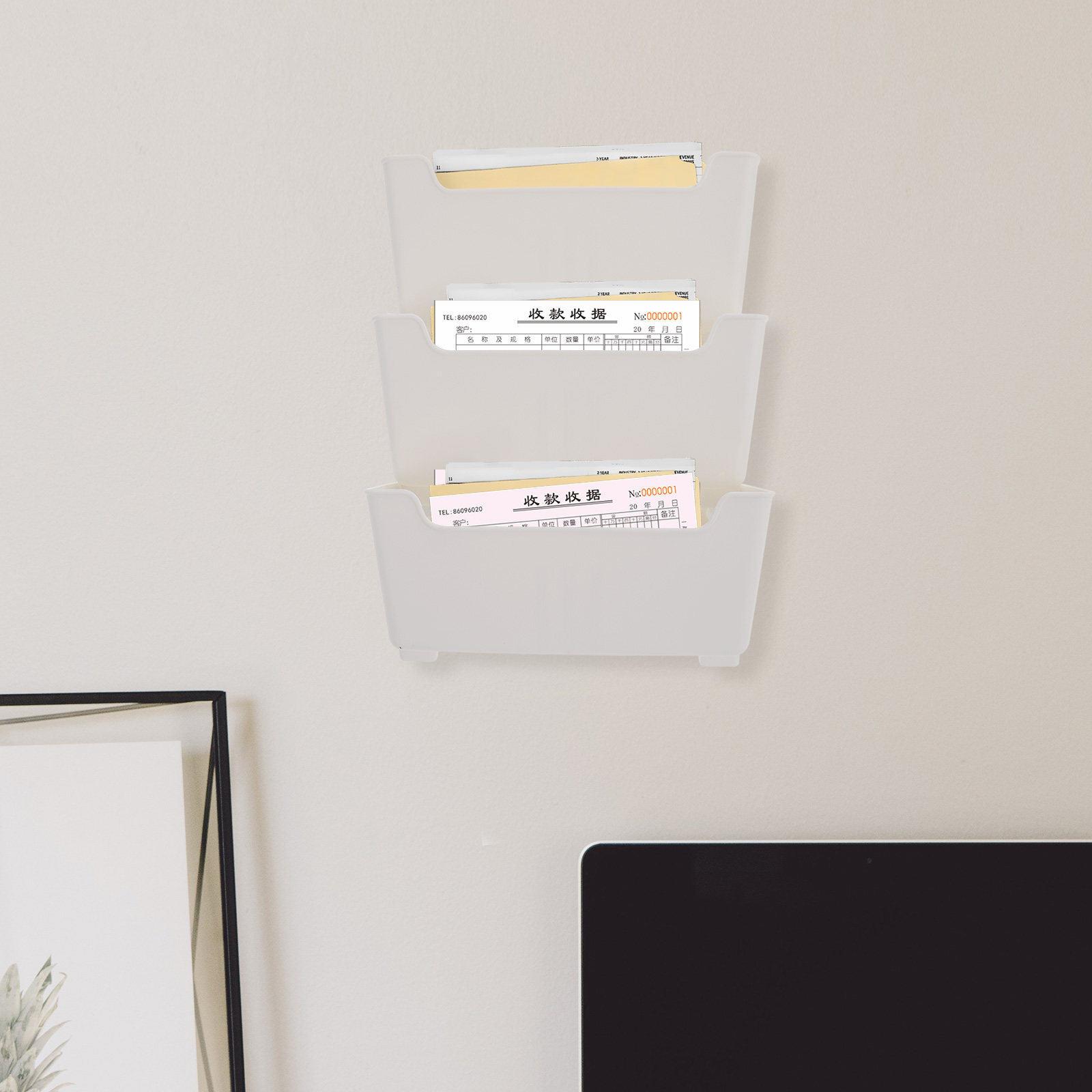 1 Set Wand-Organizer aus trans – Magazine Holder Rack Bewertung und Preis