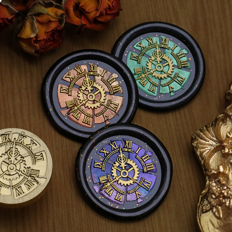 Retro Uhr Wachs Stempel Bär Ka – Wax Seal Stamp Set Bewertung und Preis