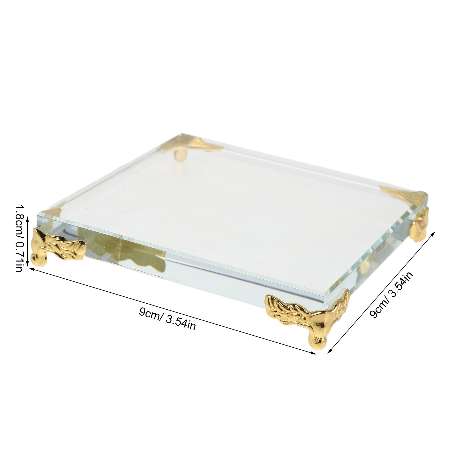 Quadratischer Kristall-Papierd – Paper Weight Crystal Bewertung und Preis